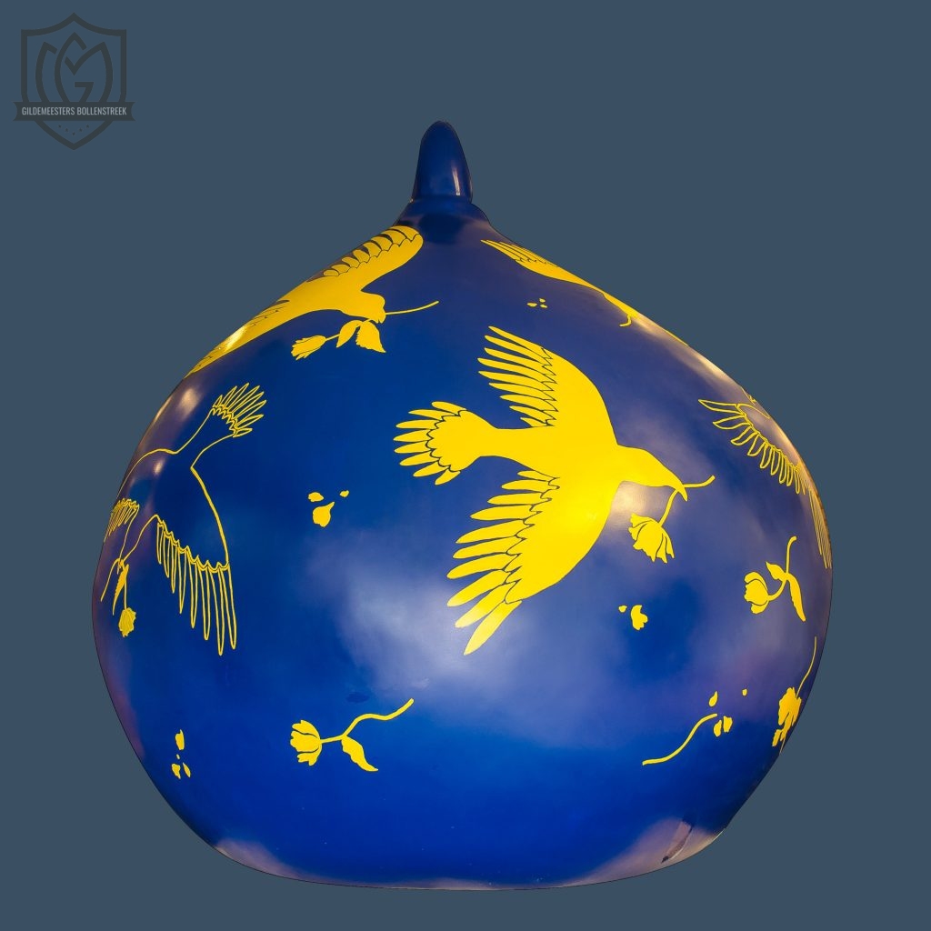 Reuzenbol 'Blauw/Geel' - Rik Smits